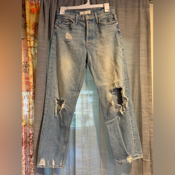 MOTHER superior size 27 the Tomcat the confession distressed jeans - Picture 1 of 8